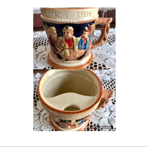 Vintage Beer Stein for the Moustached Man! - Picture 2 of 8
